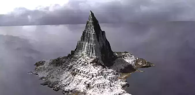 Dark Dragon Mountain 3D model