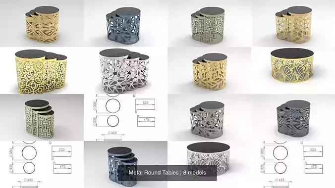 Metal Round Tables