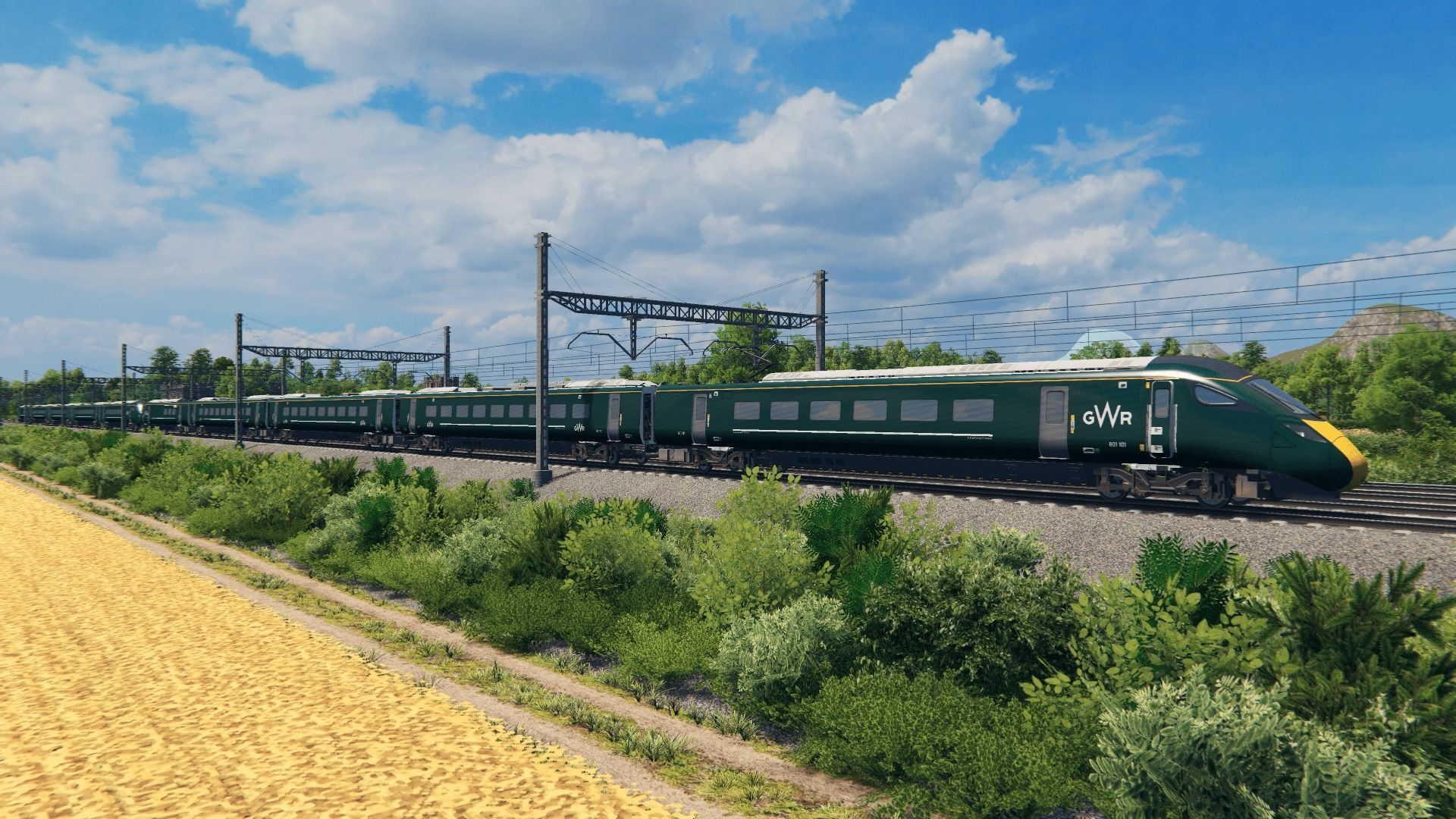 British Rail Class 800 - GWR Livery Low-poly 3D model_6