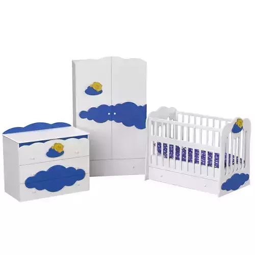 Childrens furniture set 3D model Childrens furniture set 3D model