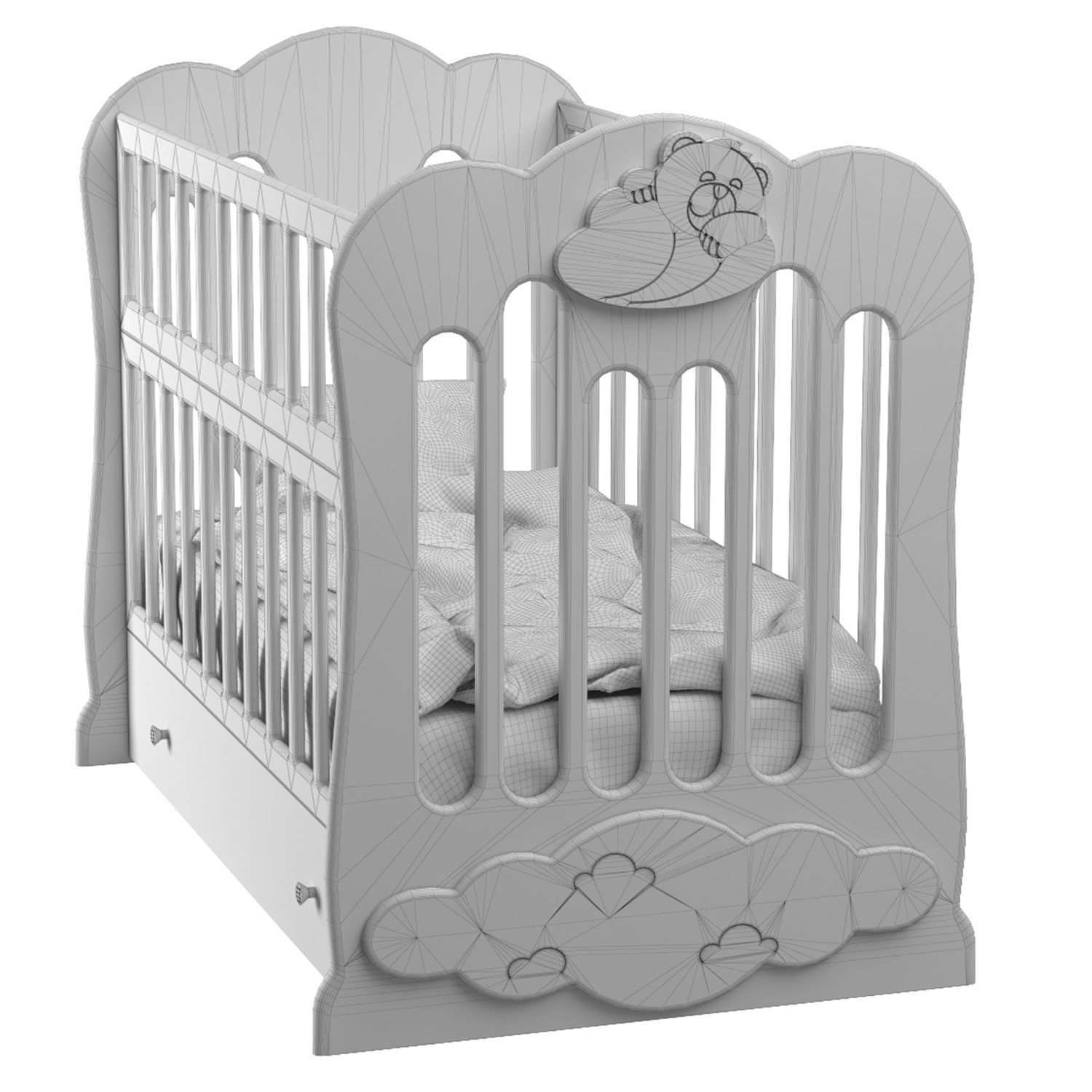 Childrens furniture set 3D model_8