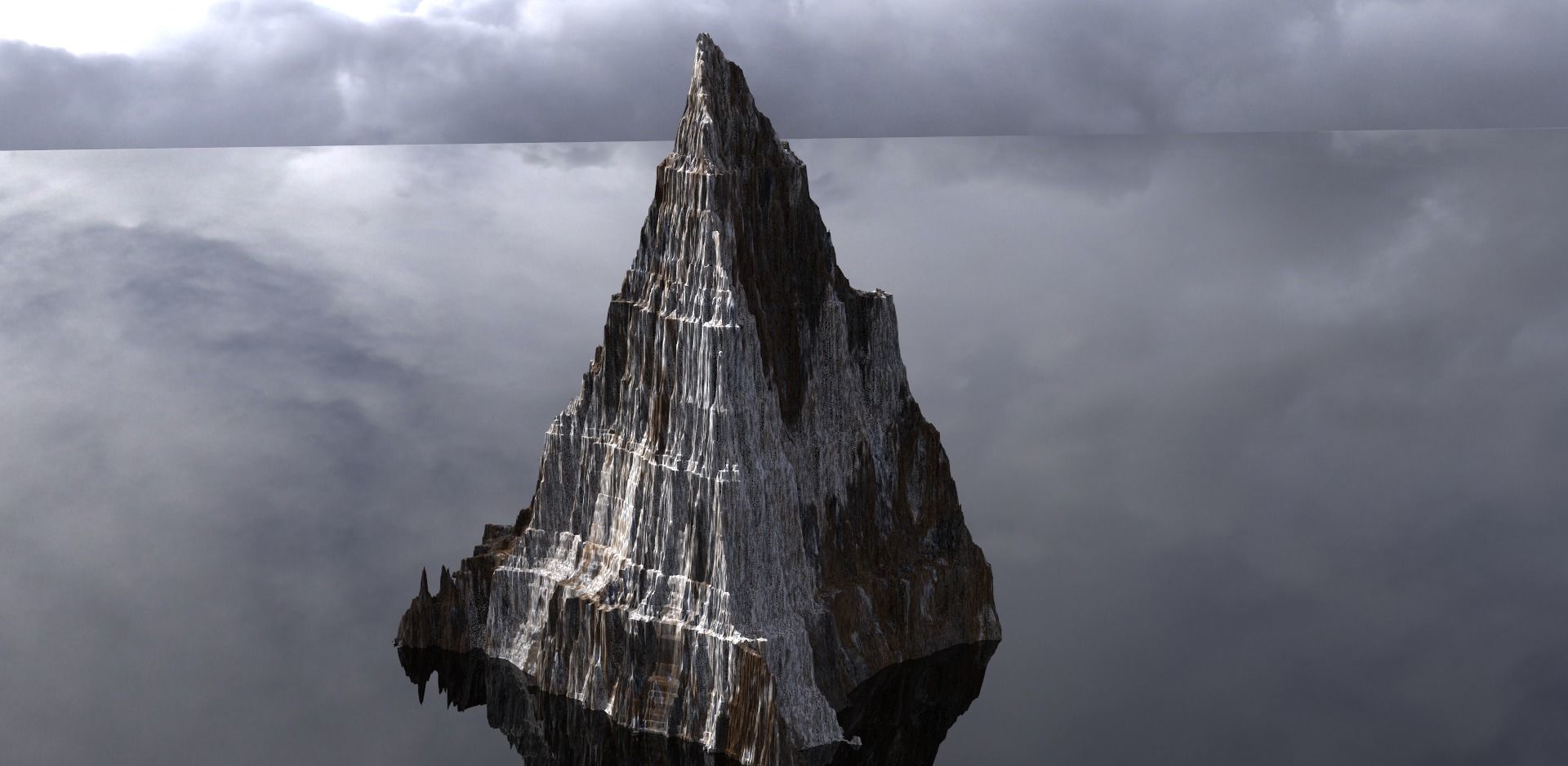 Dark Dragon Mountain top 3D model_1