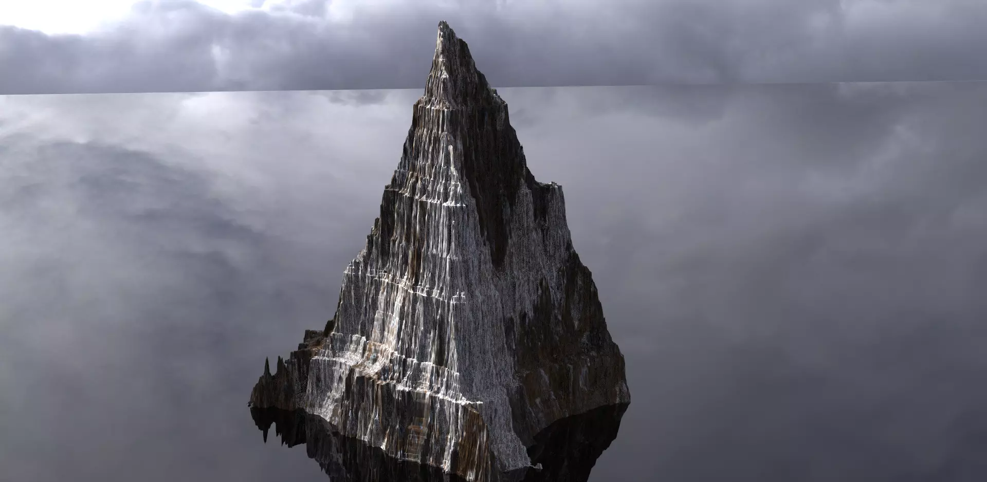 Dark Dragon Mountain top 3D model_0