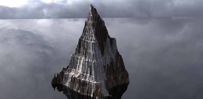 Dark Dragon Mountain top 3D model