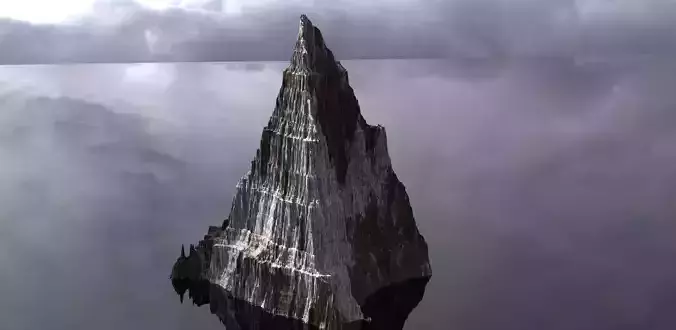 Dark Dragon Mountain top 3D model