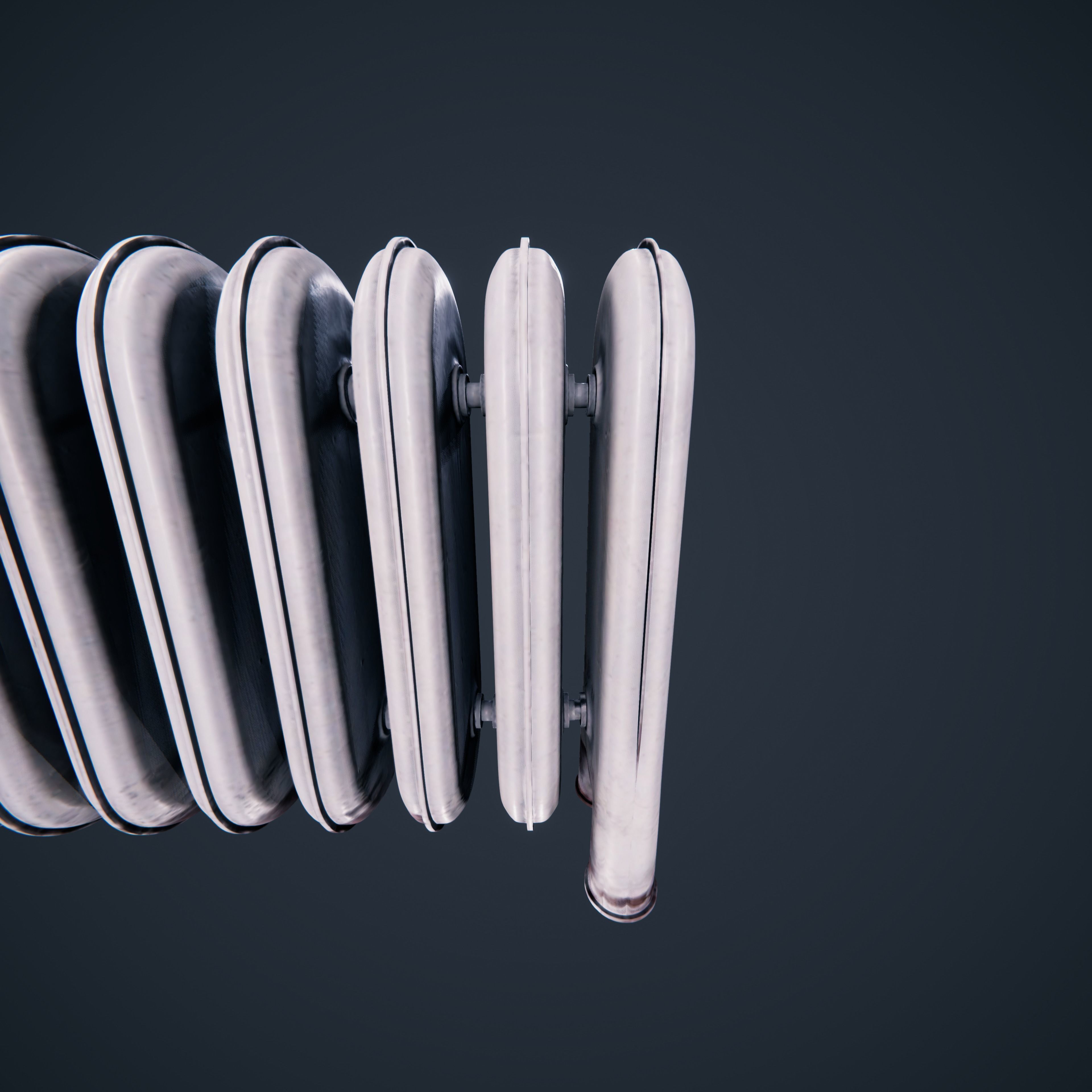 Radiator Low poly PBR old Low-poly 3D model_13