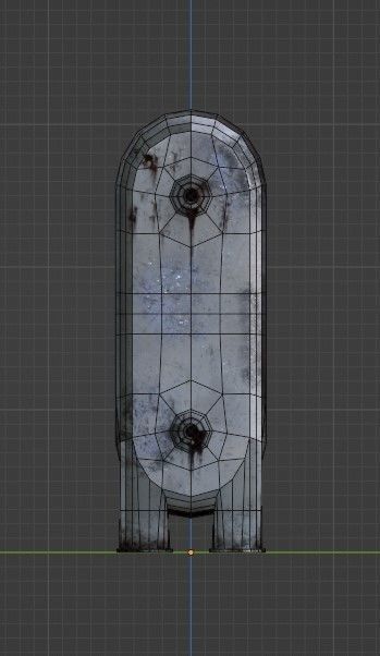 Radiator Low poly PBR old Low-poly 3D model_17