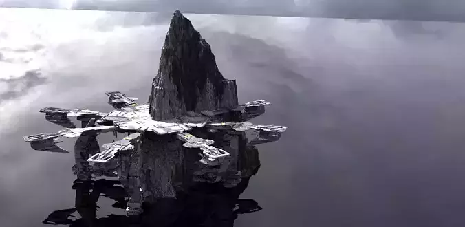 Landing Pad of the Gods 2 3D model