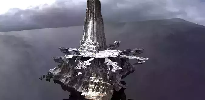 Sci-Fi Epic mountain Structure