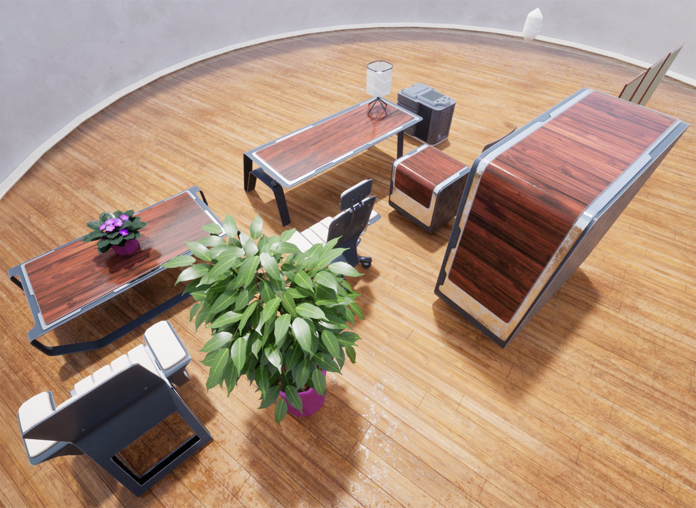 Furniture Collection 03 Low-poly 3D model_3