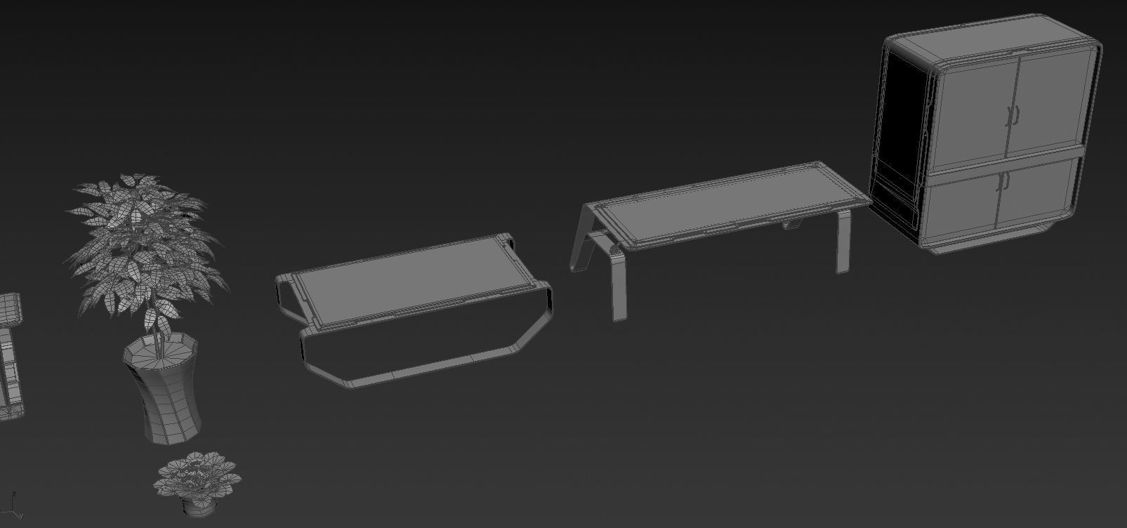 Furniture Collection 03 Low-poly 3D model_7