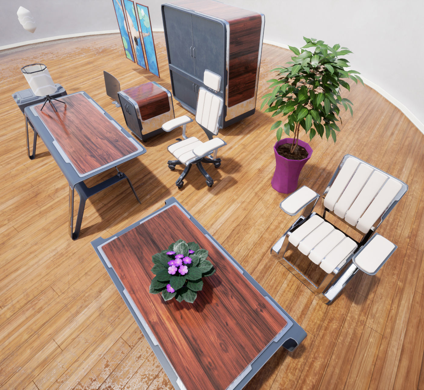 Furniture Collection 03 Low-poly 3D model_2