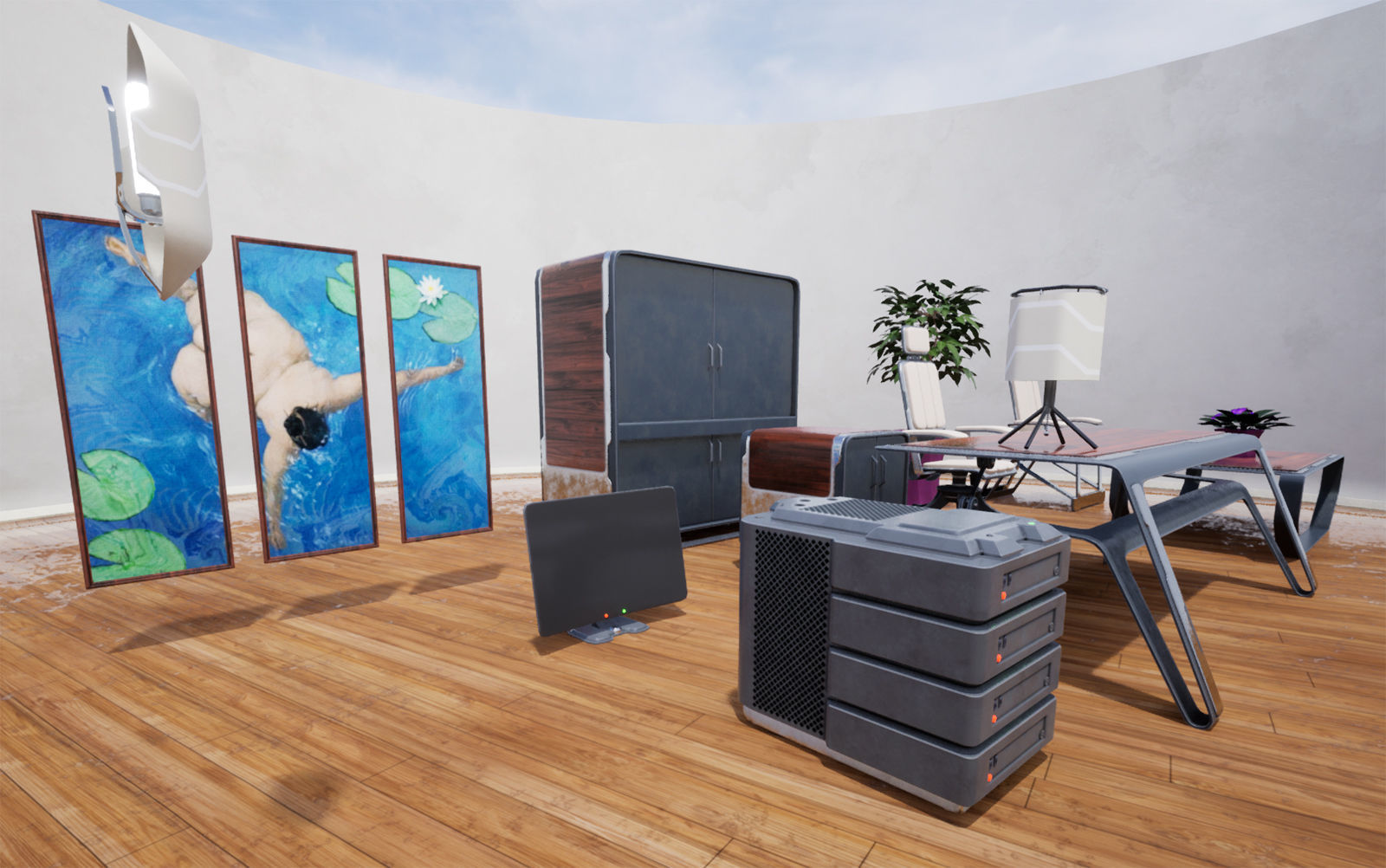 Furniture Collection 03 Low-poly 3D model_1