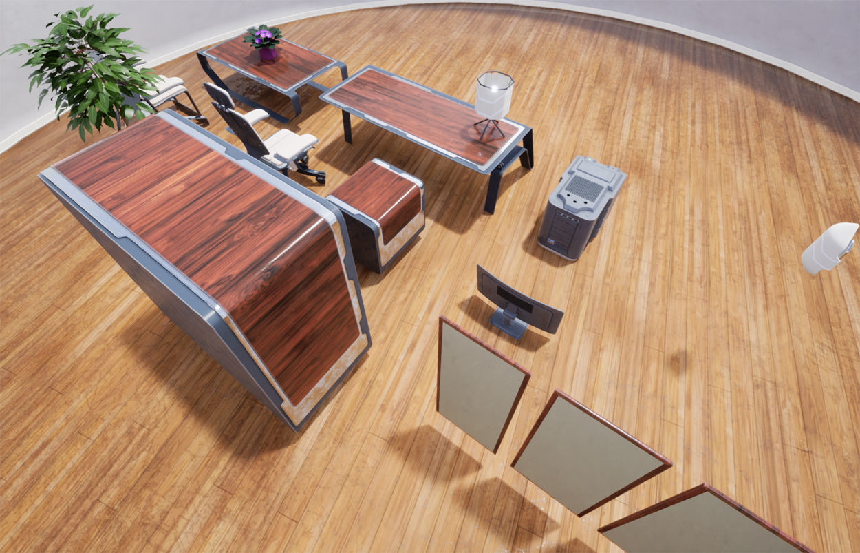 Furniture Collection 03 Low-poly 3D model_4