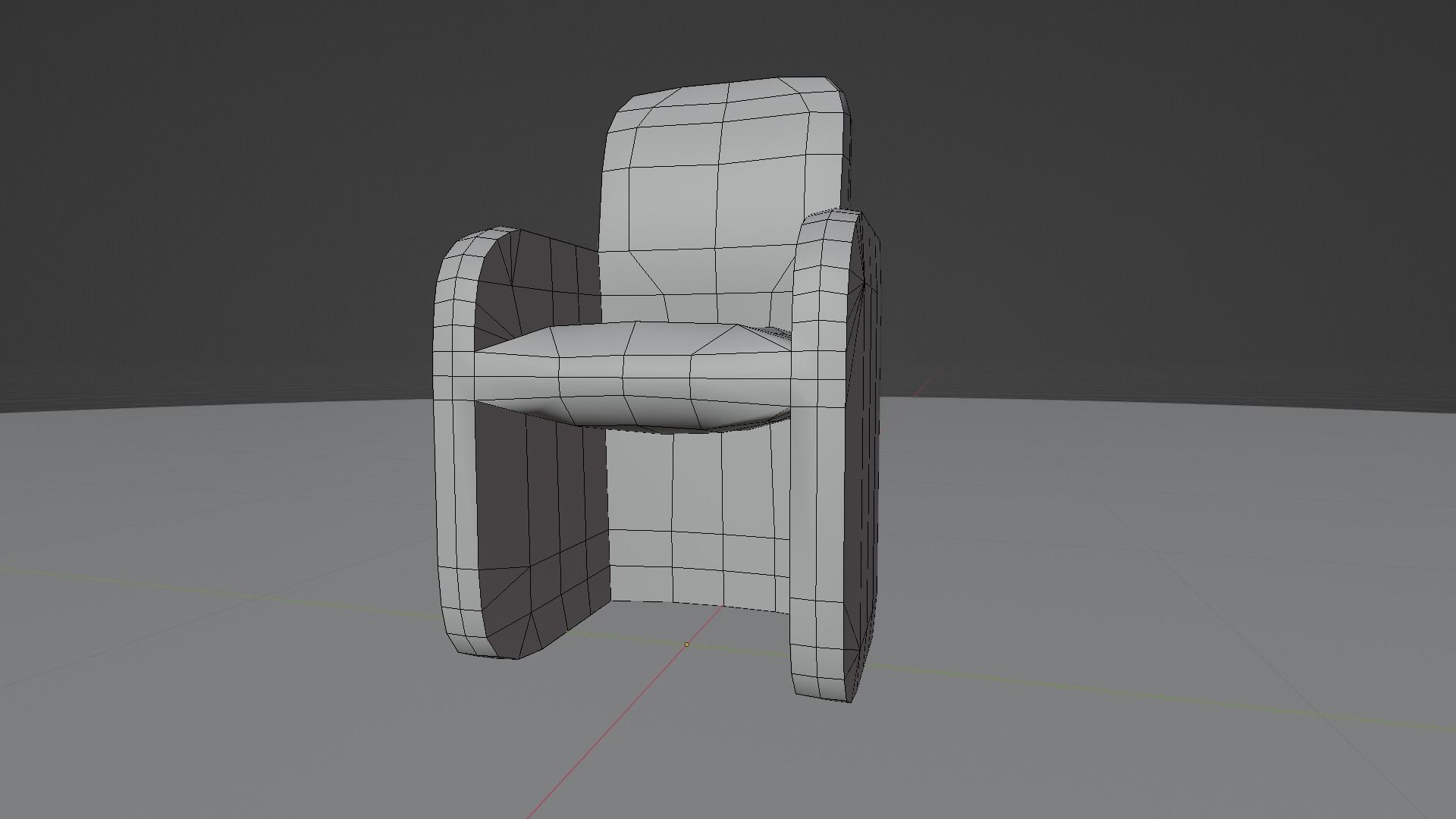 Leather Chair Low Poly Low-poly 3D model_19