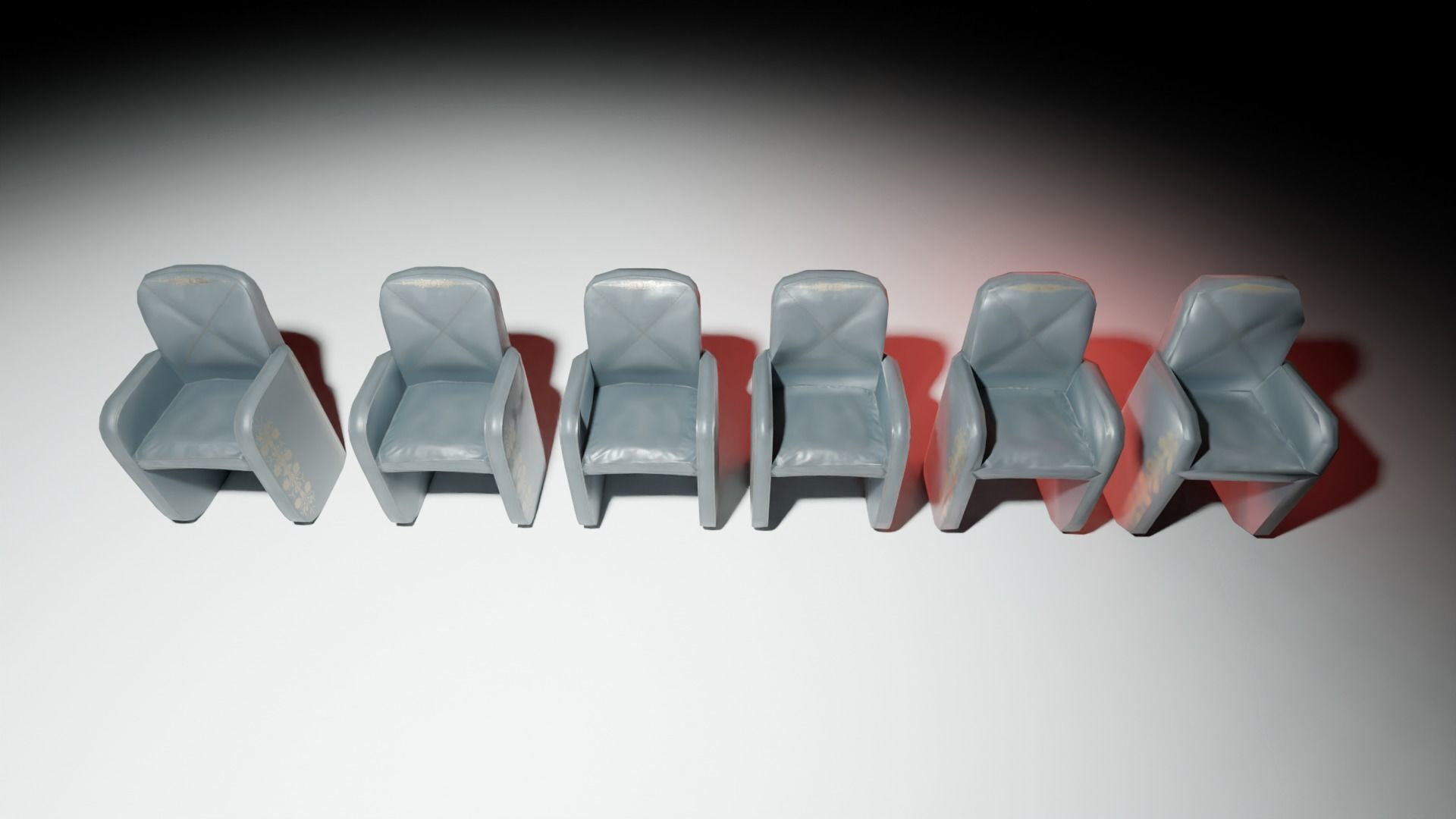 Leather Chair Low Poly Low-poly 3D model_18