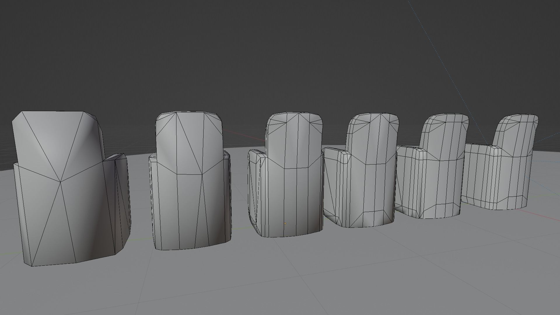 Leather Chair Low Poly Low-poly 3D model_17