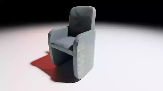 Leather Chair Low Poly
