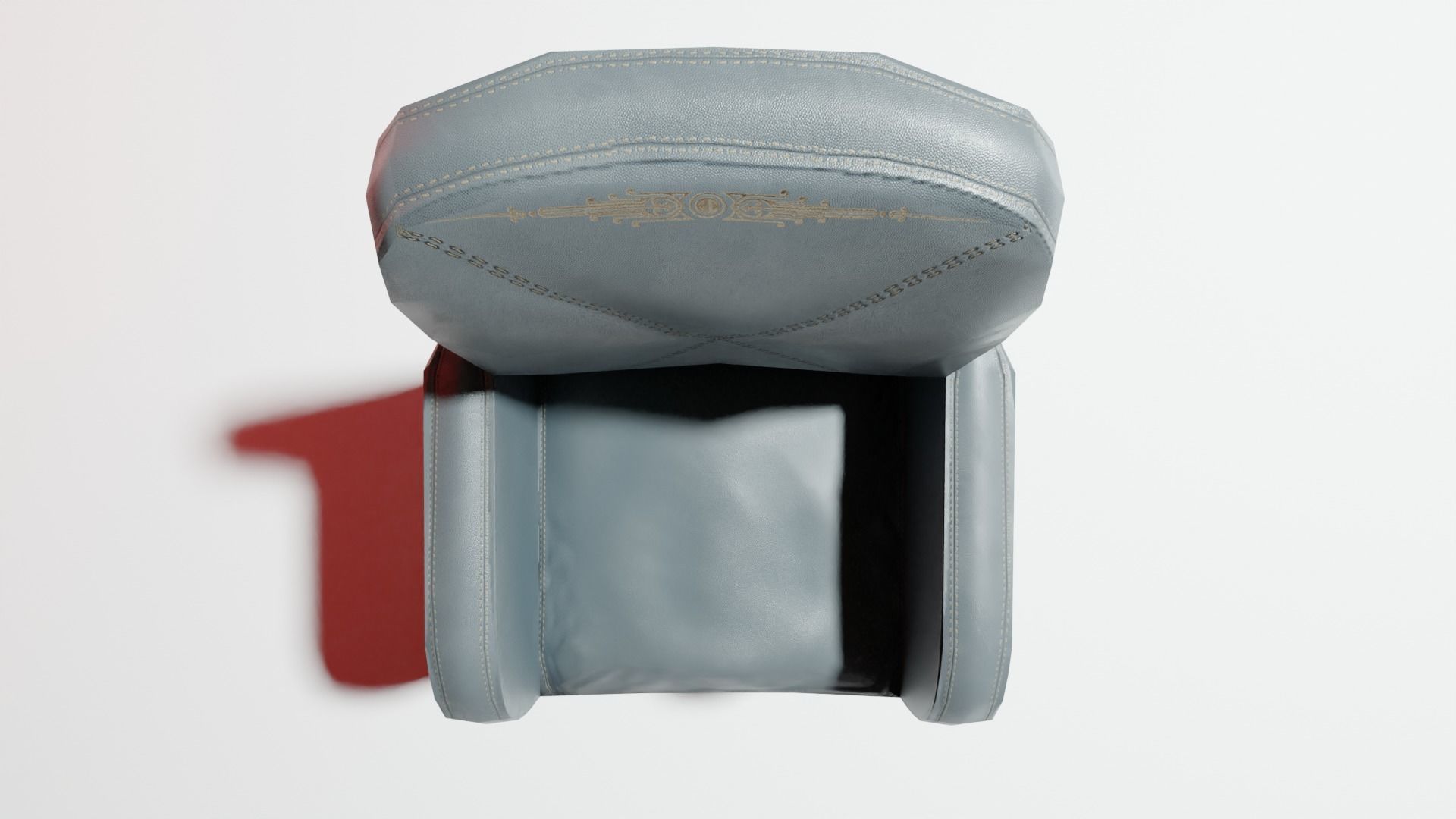 Leather Chair Low Poly Low-poly 3D model_7