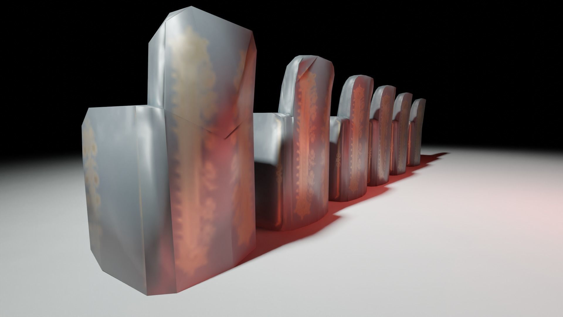 Leather Chair Low Poly Low-poly 3D model_13