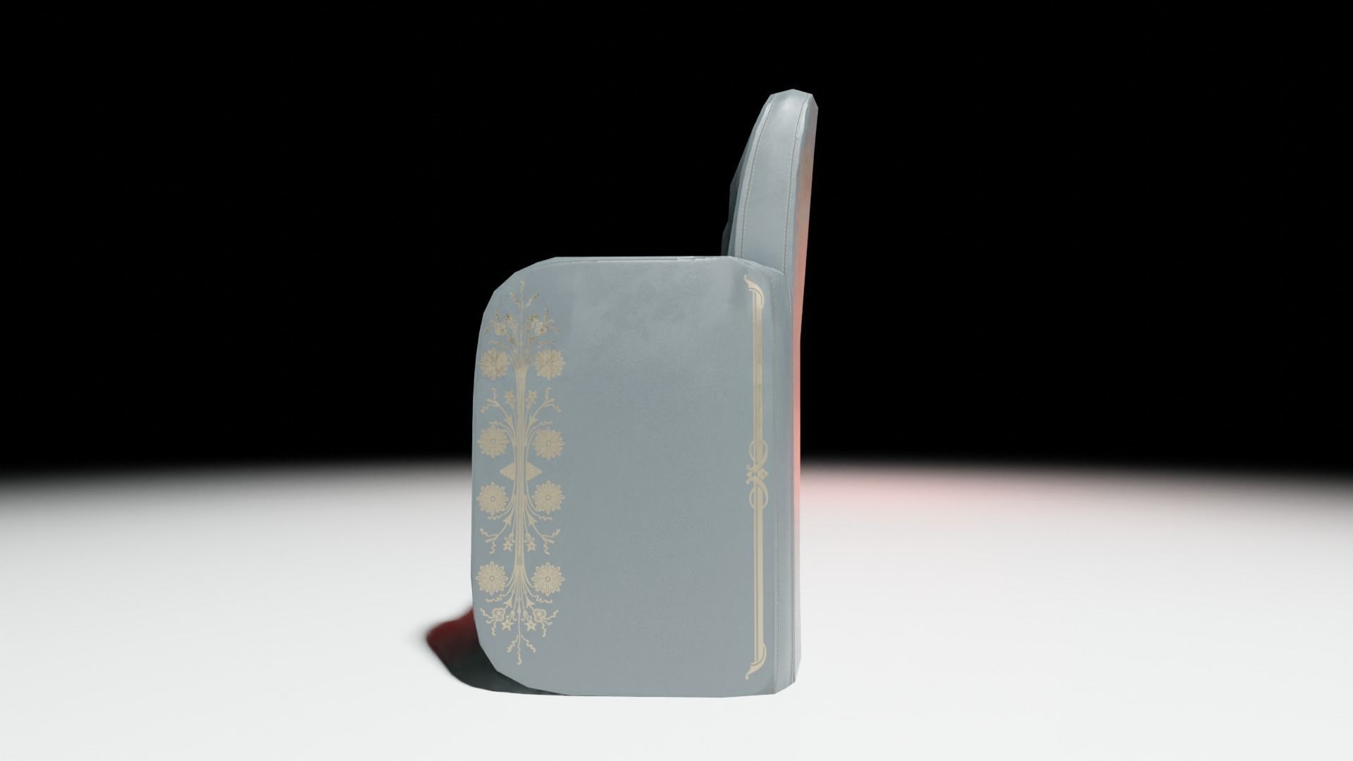 Leather Chair Low Poly Low-poly 3D model_3