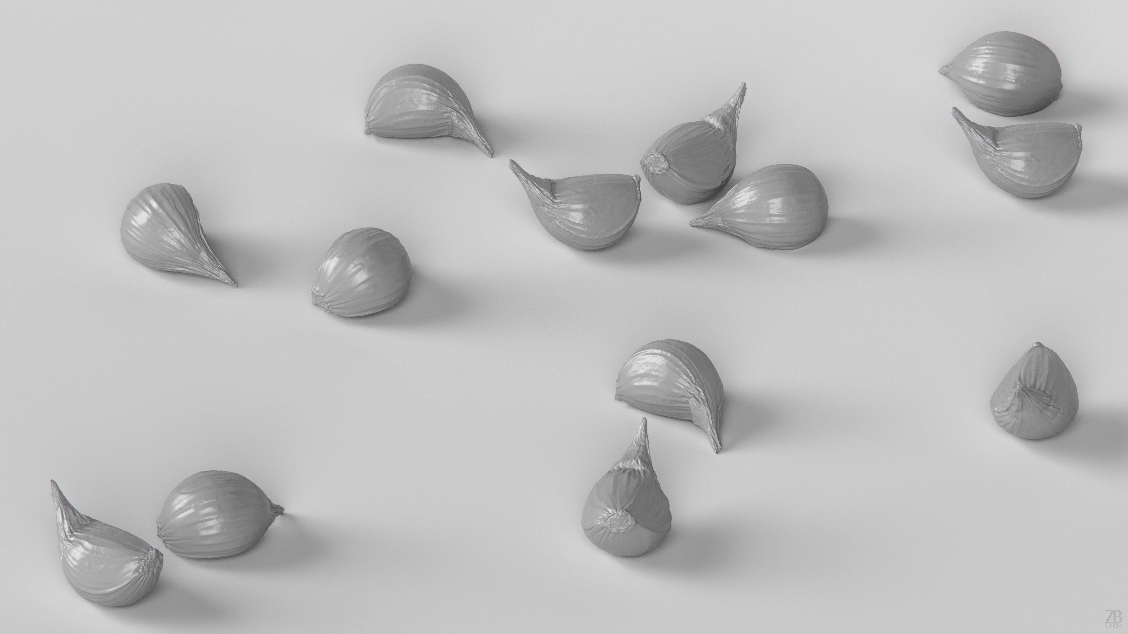 Garlic 3D model_3