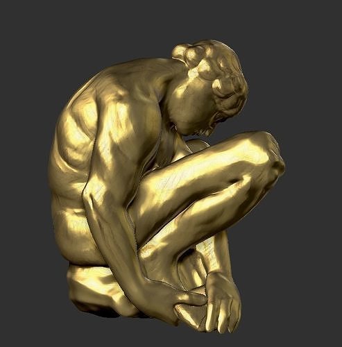 sculpture-study of michealangelo Free 3D print model