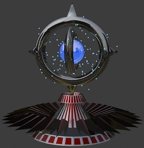 Simple Teleporter Low-poly 3D model
