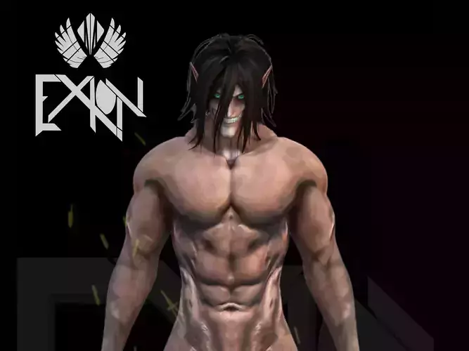 AOT Attack Titan Low-poly 3D model