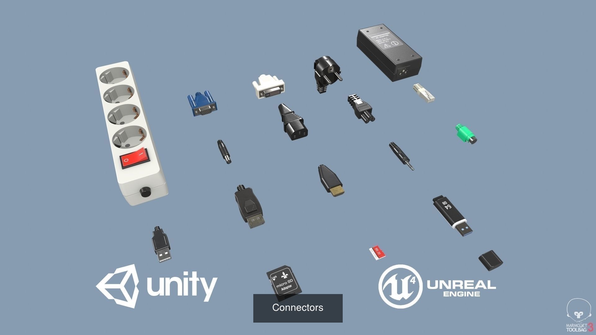 Computer Set 3D Model Collection_17