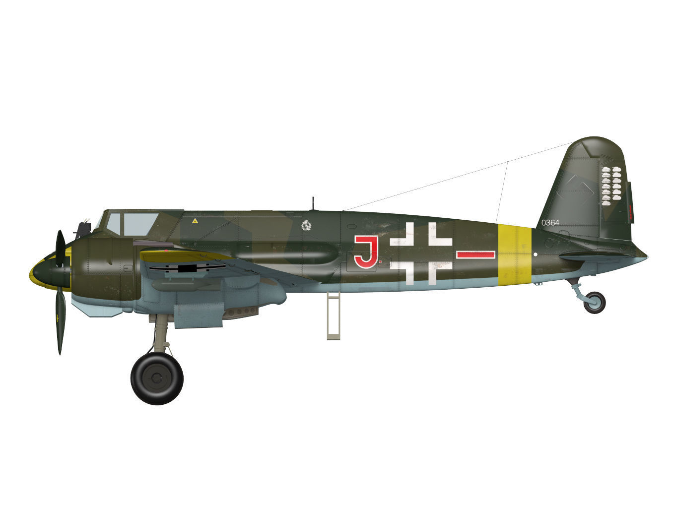 henschel hs129b2 3D model_7