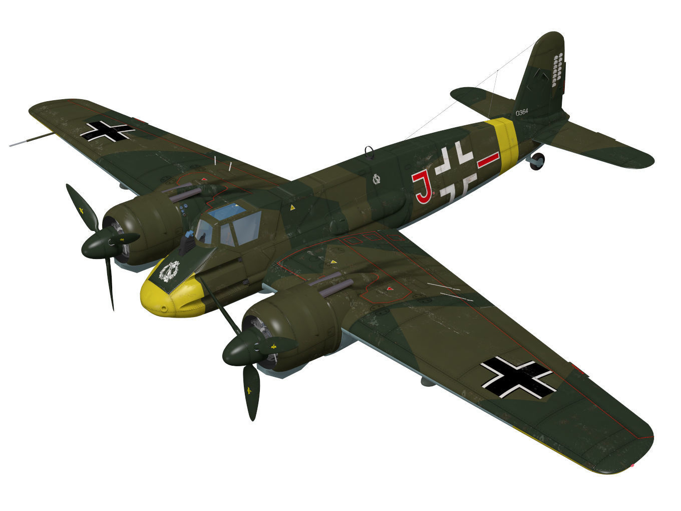 henschel hs129b2 3D model_1