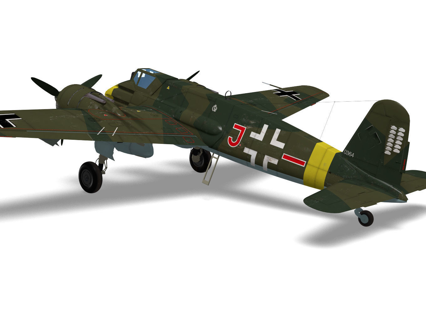 henschel hs129b2 3D model_4