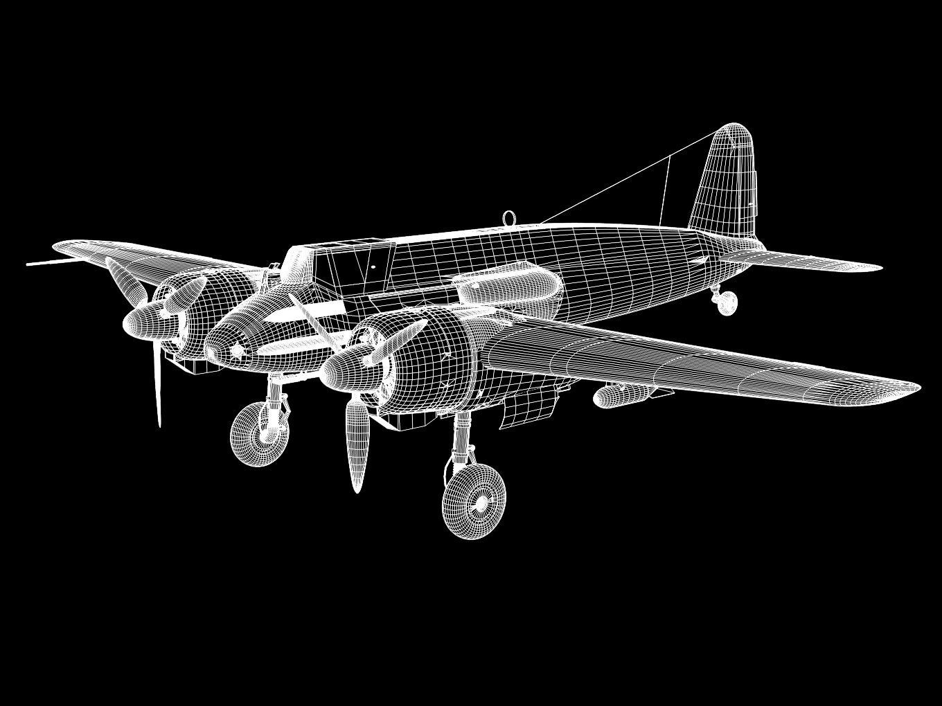henschel hs129b2 3D model_14