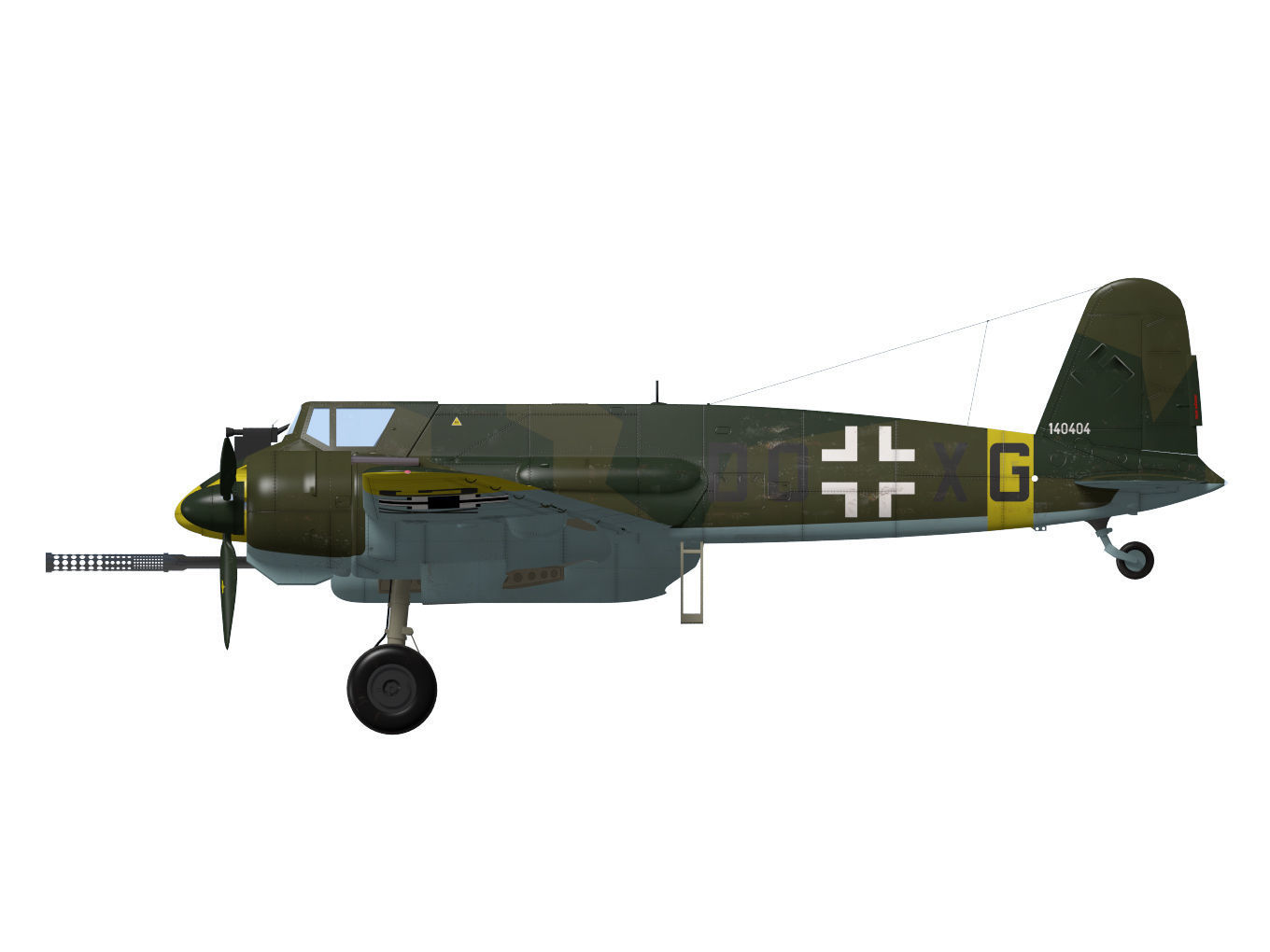 henschel hs129b3 3D model_7