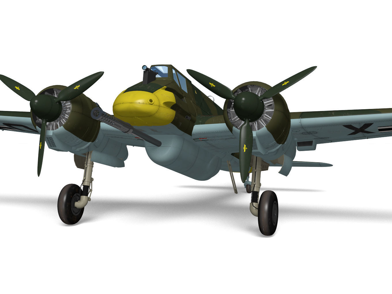 henschel hs129b3 3D model_5