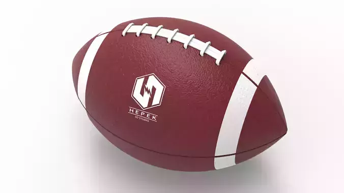 Rugby ball Low-poly 3D model