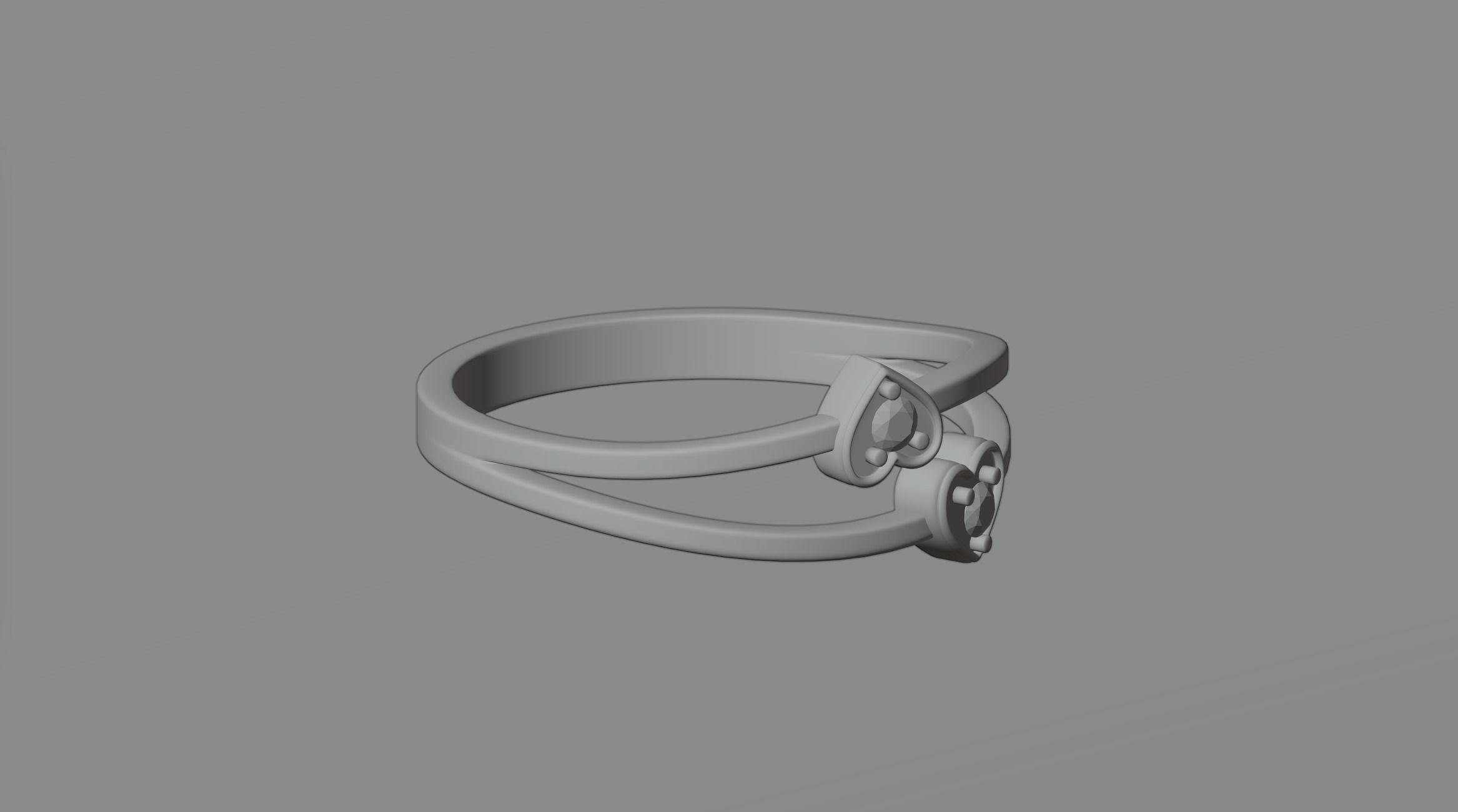 Heart ring 4 3D model_2