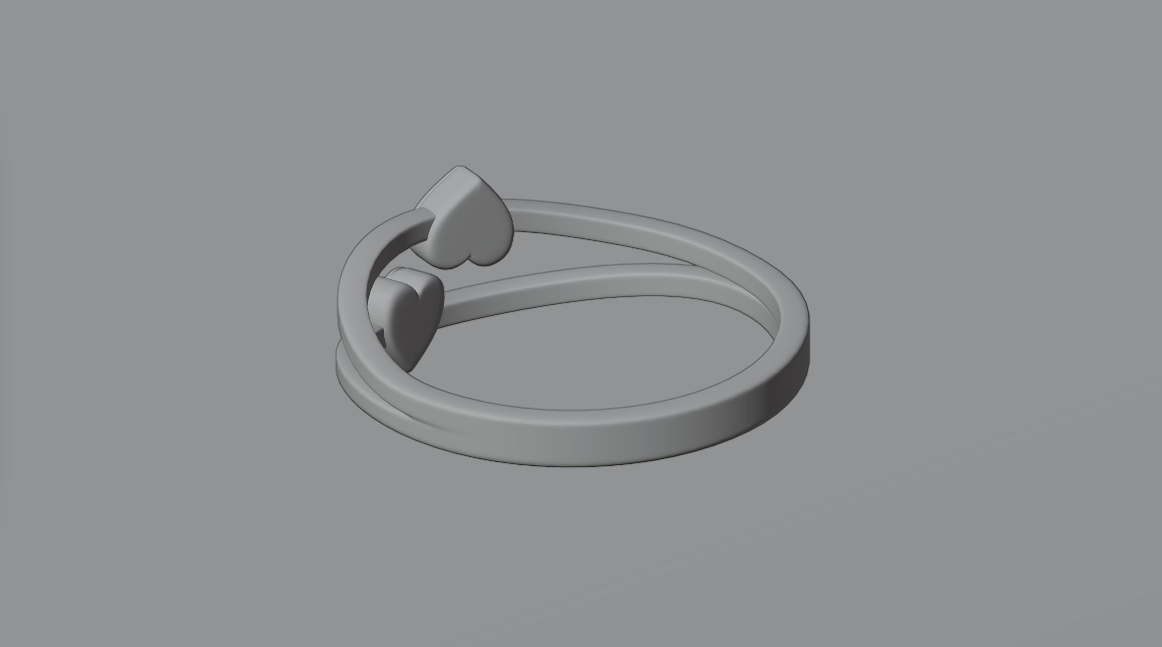 Heart ring 4 3D model_3