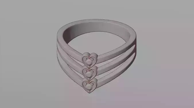 Heart ring 5