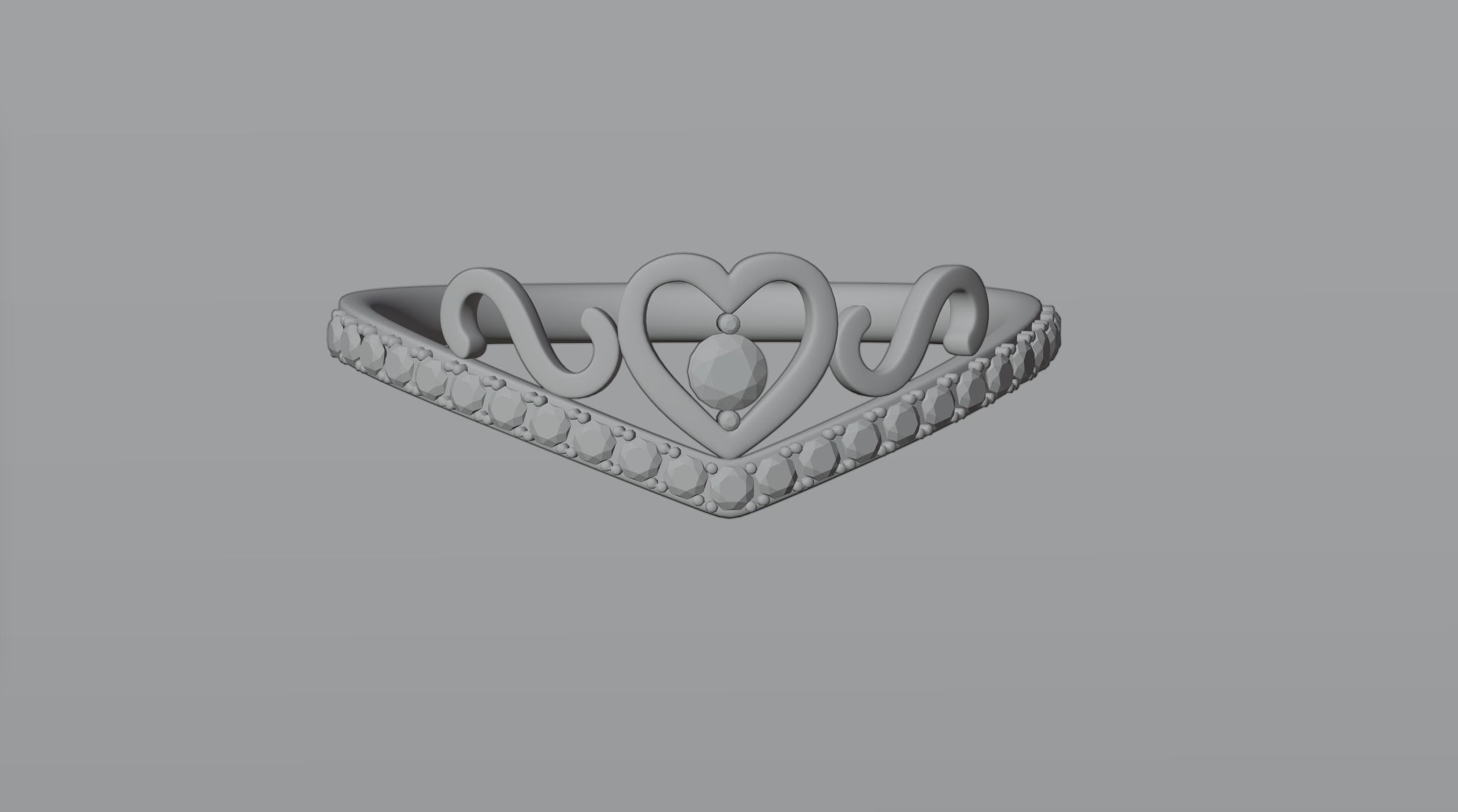 Heart ring 6 3D model_3