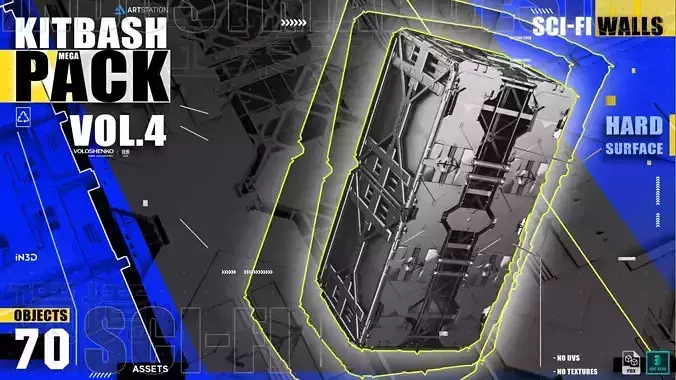 Sci-Fi walls Pack Vol4