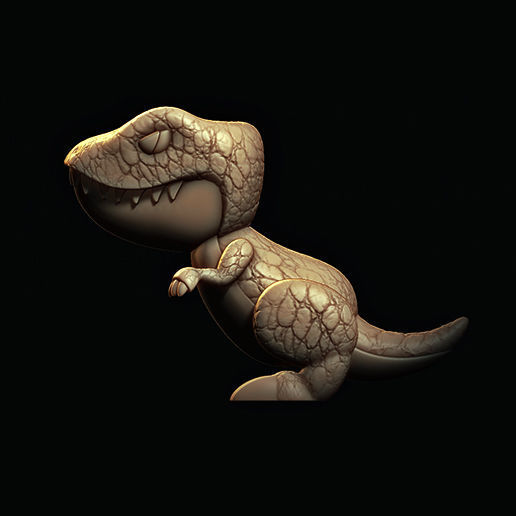 Tyrannosaurus Rex Chibi 3D print model_1