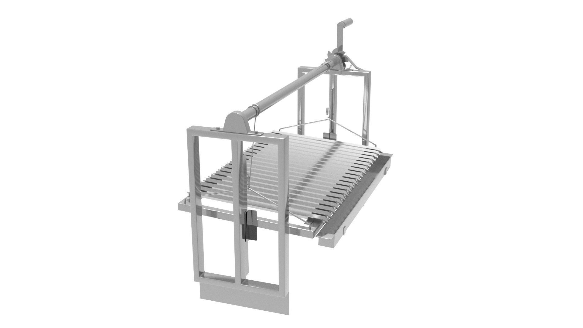 Parrilla Inoxidable Modelo Tri 3D model_1