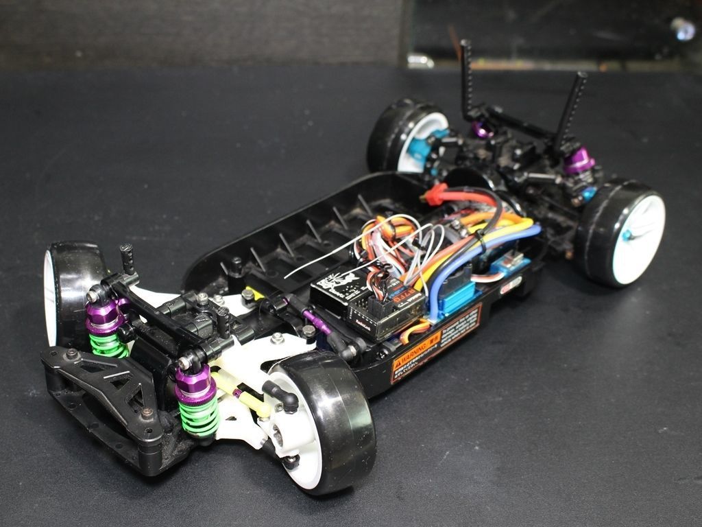 Tamiya TT01 RWD drift car conversion kit 3D print model_5