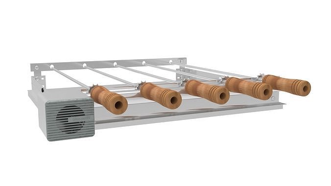 Giragrill Detallado y con Base 3D model