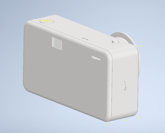 Simple Camera Low-poly 3D model_1