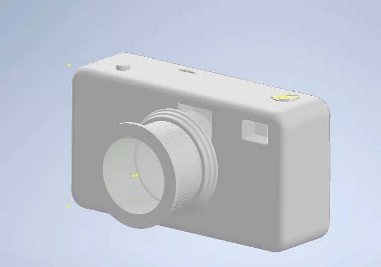 Simple Camera Low-poly 3D model_0