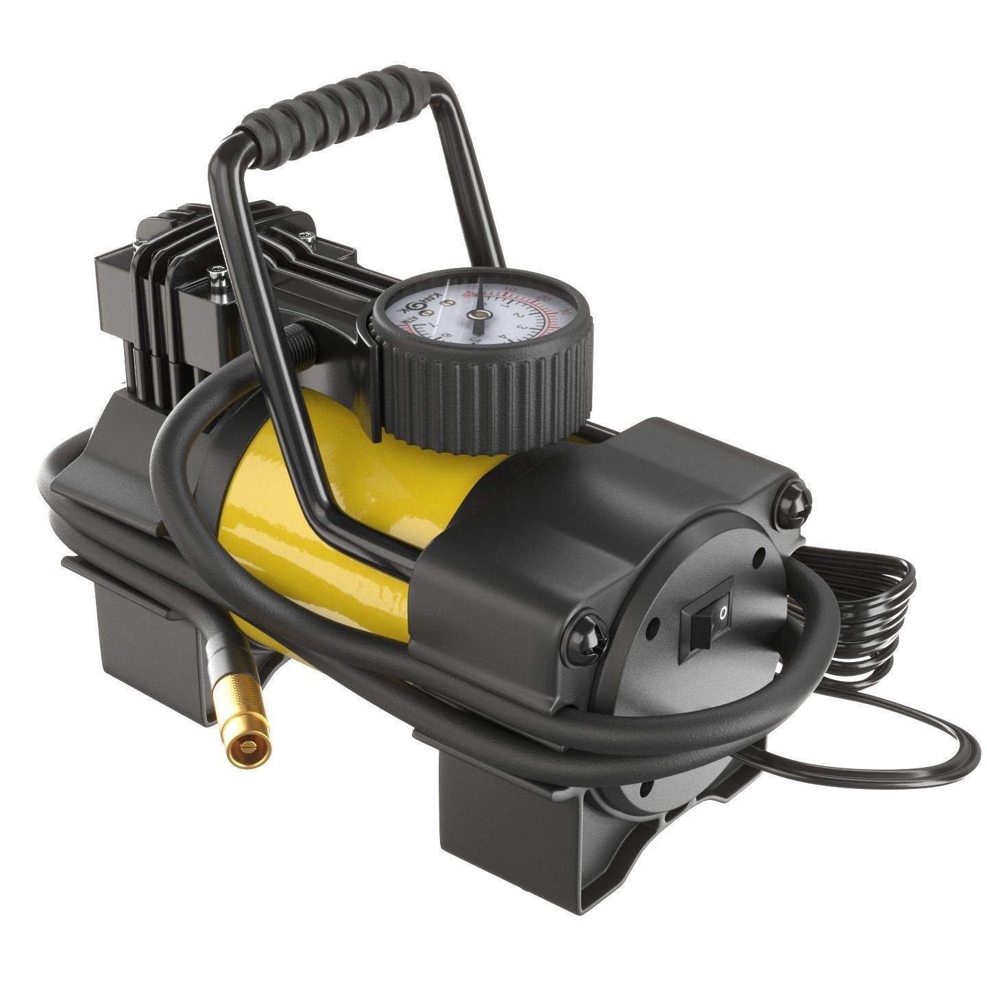 Car compressor 3D model_3