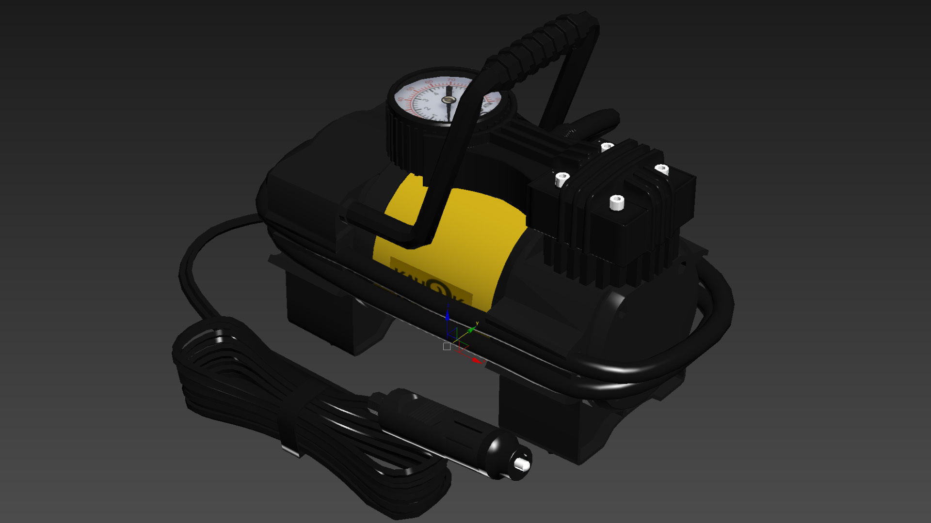Car compressor 3D model_7